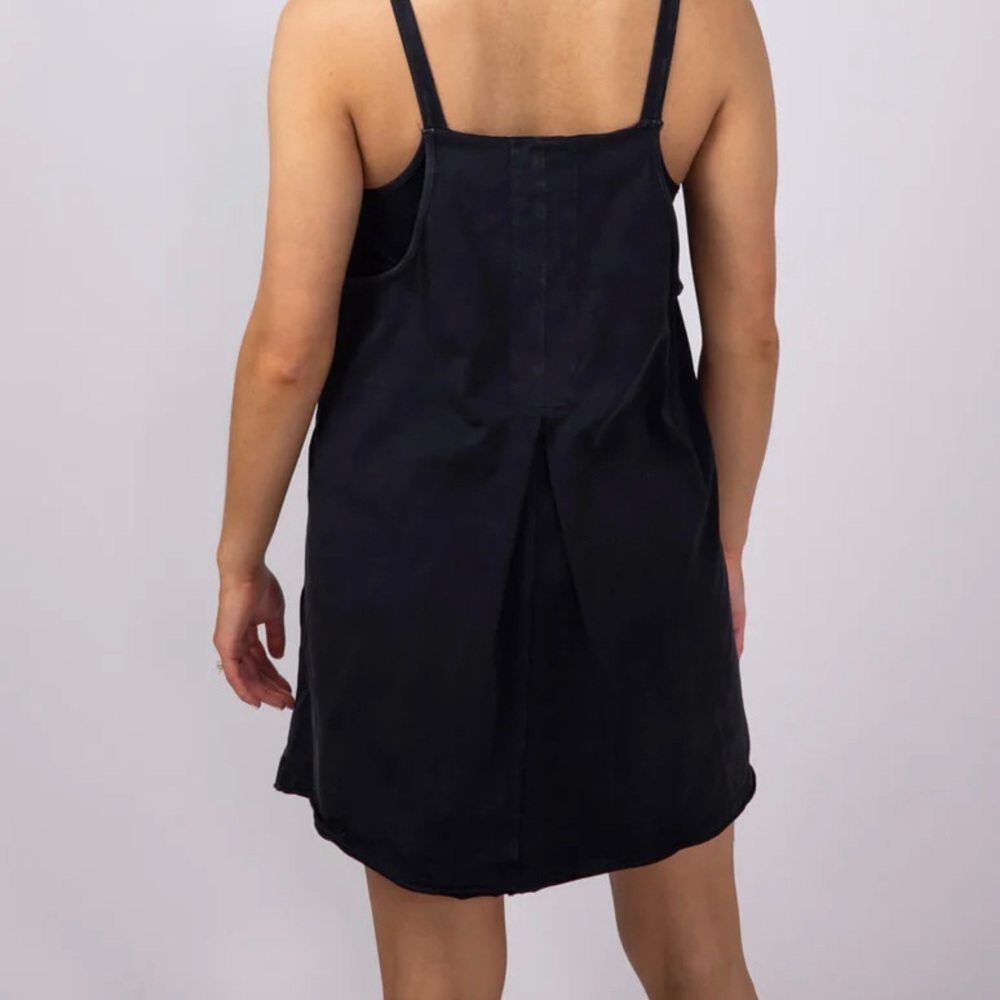 Distressed Black Newin Knit Mini Romper Dress size L - Picture 4 of 12